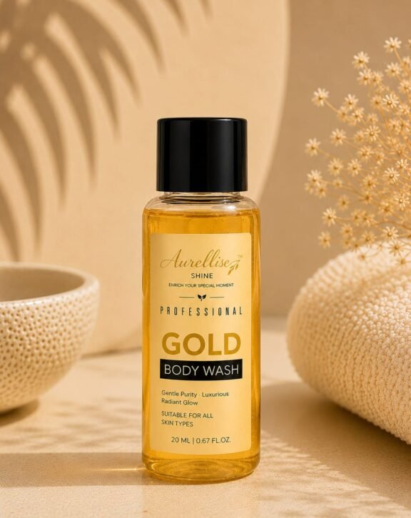 Indulge in a luxurious bathing experience with Aurellise Professional Gold Body Wash. Its gentle cleansing formula leaves skin feeling soft, refreshed, and radiant, while the elegant fragrance enhances every shower. Perfect for hotels, resorts, spas, guest houses, and premium hospitality, the convenient 20 ml bottle offers guests a memorable touch of luxury.