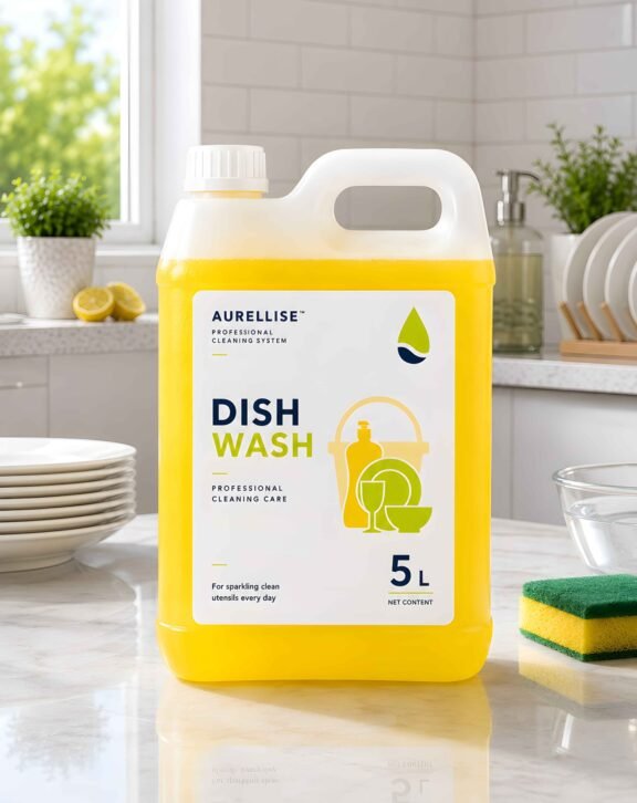Make dishwashing effortless with Aurellise Dishwash Liquid 5L. Its powerful grease-cutting formula effectively removes oil, food residue, and stubborn stains while being gentle on hands. Enriched with a refreshing lemon fragrance, it leaves utensils sparkling clean and your kitchen smelling fresh.