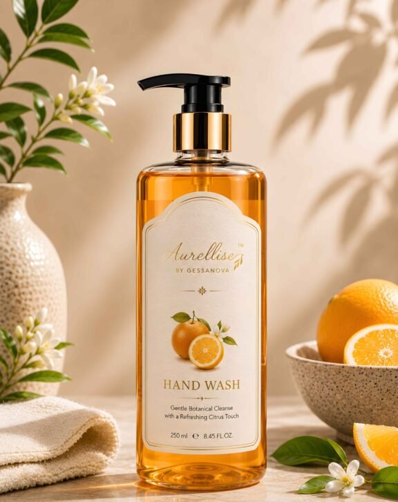 Refresh your hands with the uplifting goodness of citrus extracts. Aurellisse Citrus Hand Wash gently cleanses while keeping your skin soft, hydrated, and naturally refreshed after every wash.