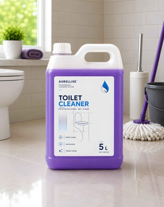 Maintain a cleaner, fresher, and more hygienic washroom with Aurellise Toilet Cleaner. Specially formulated to tackle stubborn stains, hard water marks, dirt deposits, and unpleasant odours, this powerful cleaner delivers deep cleaning performance for everyday toilet maintenance. Its advanced cleaning action reaches below the waterline and across toilet surfaces to remove grime and restore cleanliness, leaving your toilet sparkling fresh after every use.