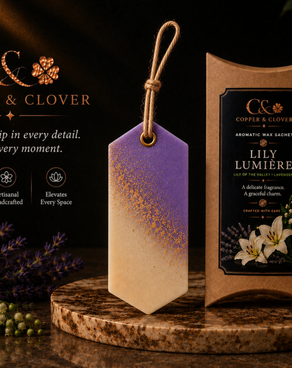 Essence A delicate floral blend of Lily of the Valley and Lavender, creating a soft, graceful and calming fragrance. Where to Use Wardrobes • Cupboards • Drawers • Bedrooms • Cars • Bathrooms • Linen Storage • Personal Spaces Why You’ll Love It Naturally Made • Long-Lasting Fragrance • Handcrafted with Care
