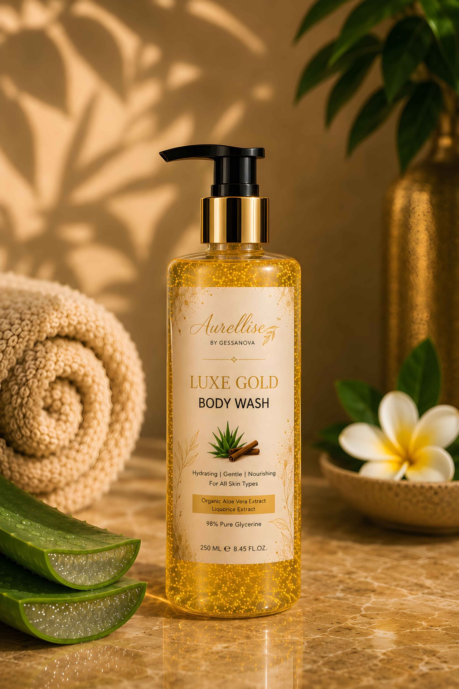 Aurellise luxe Gold Bodywash